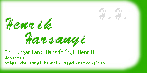 henrik harsanyi business card
